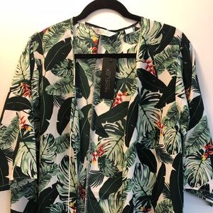 Rachel Zoe Palm Print Duster